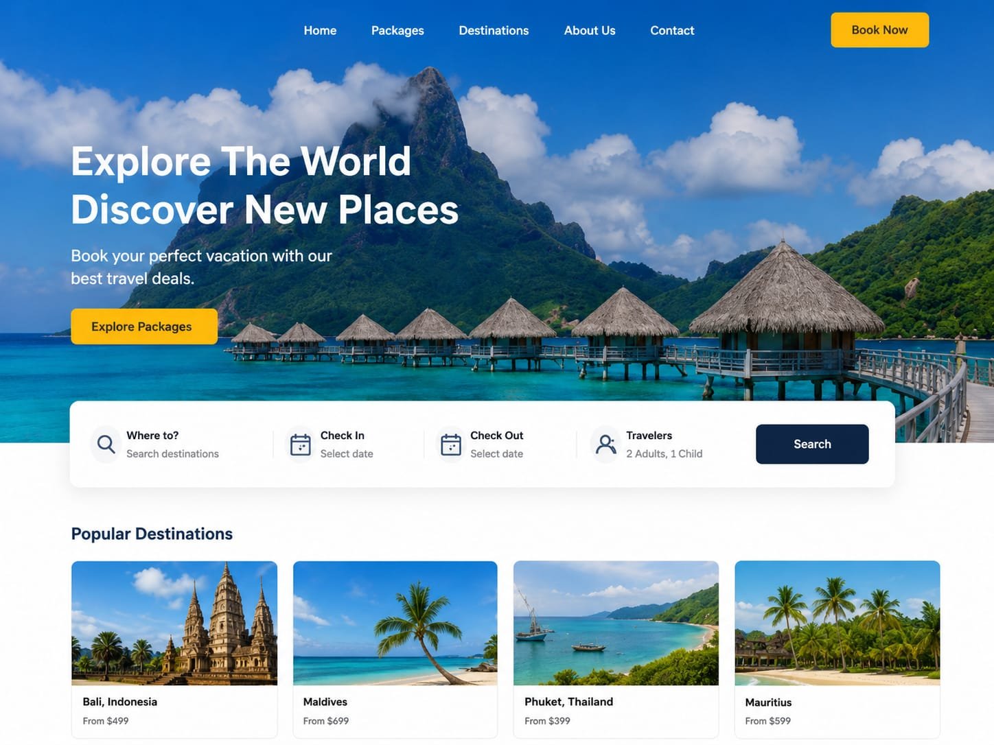 Travel Agency Website